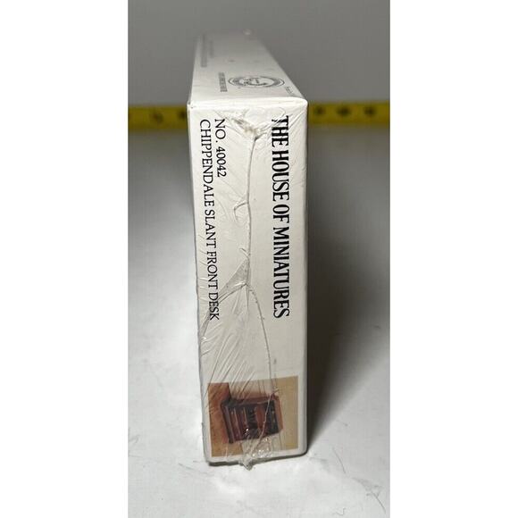 The House of Miniatures Kit 40042 Chippendale Slant Front Desk NEW SEALED Vtg - Picture 4 of 10